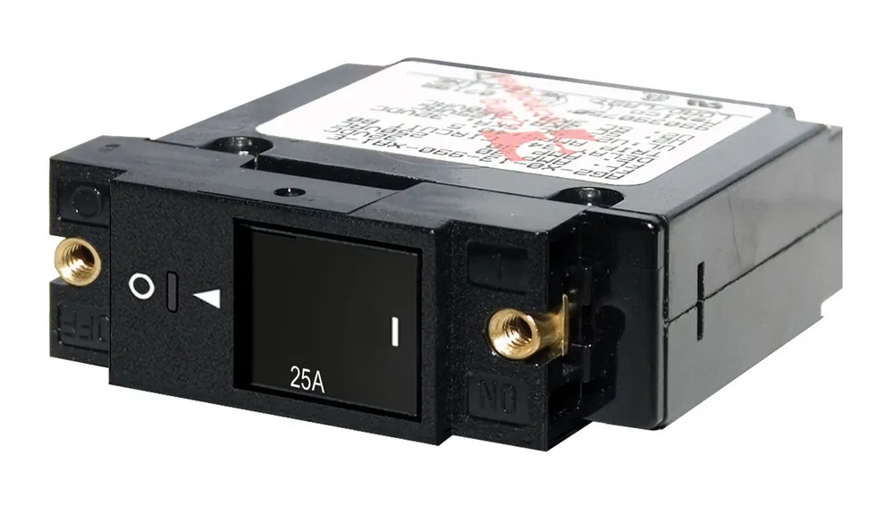 Reduced Price Blue Sea Systems Single Pole A-Series Restricted Off Flat Rocker Circuit Breaker 25A - 7430