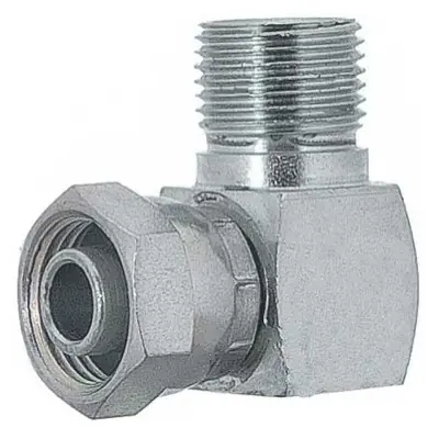Modern Sanden/Seltec Compressor Service Valve with 90 Deg. O-Ring Coupler - MEI 5445