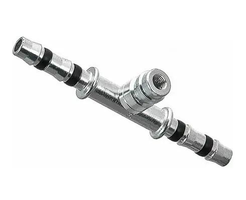 No Minimum Order MEI Straight Splicer Fitting for Manuli Class 1 Type E Hose with 16 mm. R134a/High Side Port - No. 8 Fitting/Hose Size - 4579Q