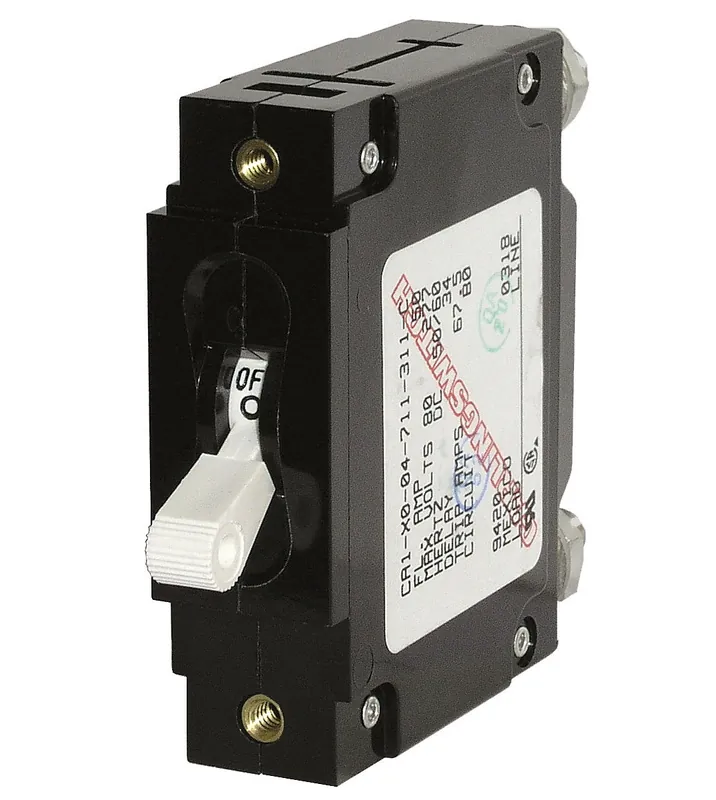 Next Day Delivery Blue Sea Systems Single Pole C-Series White Toggle Circuit Breaker 5A - 7350