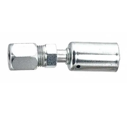 Worldwide Shipping MEI Compression Straight Steel Fitting No. 6 x Hose No. 6 without Port - 4490S