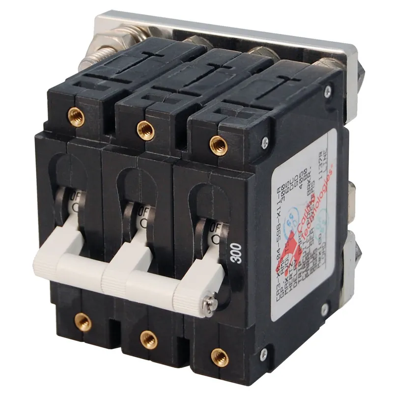 Blue Sea Systems Triple Pole C-Series White Toggle Circuit Breaker 300A - 7271 Buy Online