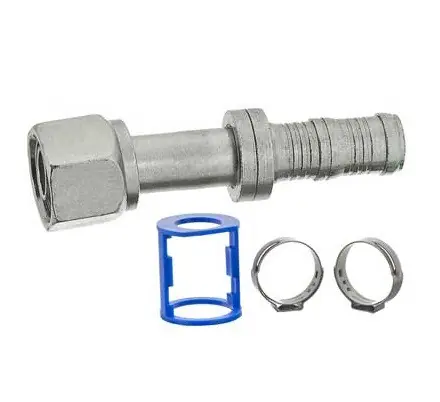 MEI Straight Female O-Ring Burgaclip Steel Fitting No. 10 x Hose No. 12 Reduced without Port - 4430BC Wholesale