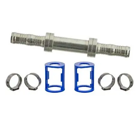 MEI Splicer Straight Burgaclip Steel Fitting No. 10 x Hose No. 10 Reduced without Port - 4480BC Clearance
