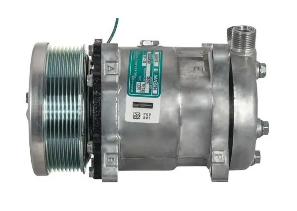 Sanden Compressor Model SD5H14HD 24V R134a with 119mm 8Gr Clutch and FL Head - MEI 56697 Professional Grade