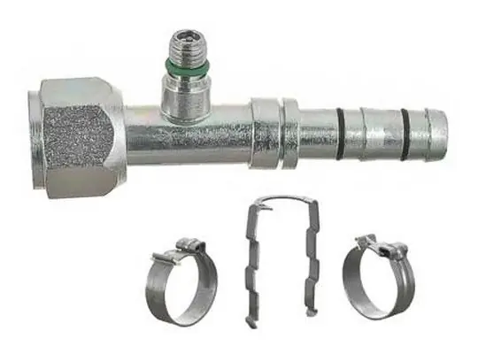MEI No. 10 EZ-Clip Female O-Ring Straight Hose Fitting with M10 Switch Port - 4440EZ Worldwide Shipping