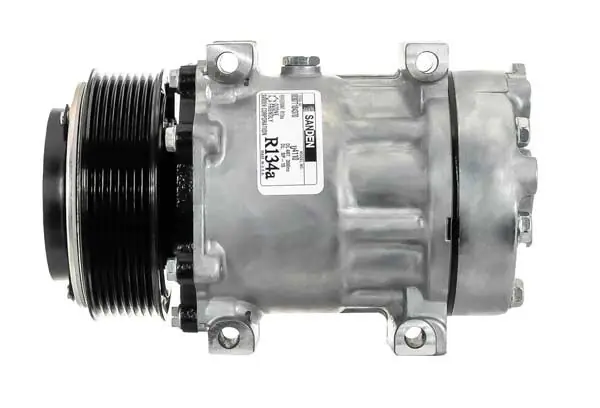 Sanden Compressor Model SD7H15E 12V R134a with 119mm 8Gr Clutch and WV Head - MEI 54581 Certified