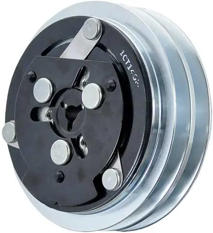 Sanden SD7H15 2 Grooves A/C Clutch 24V 1 Wire with Ground - Keyed Shaft - MEI 5132 Clearance