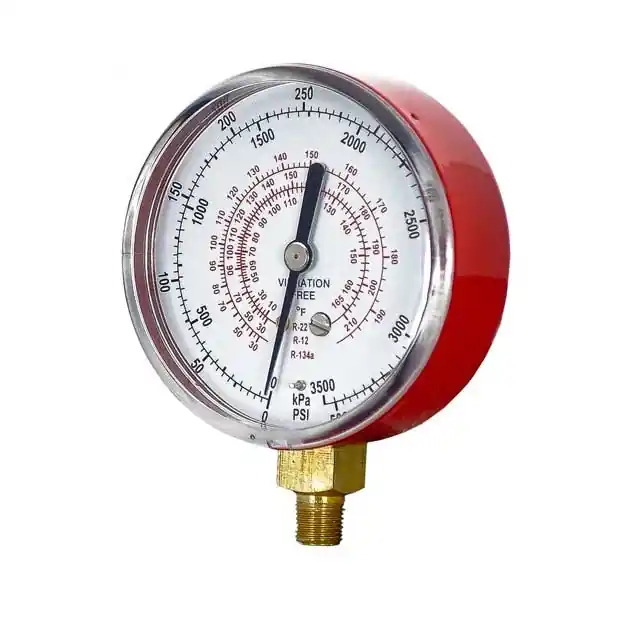 MEI Mastercool Red High Side Pressure Manifold Gauge for R134a Refrigerant Type - 3 1/8 in. Diameter - 8766 Affordable