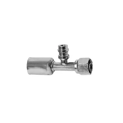 MEI Straight Female O-Ring Beadlock Fitting for Goodyear/Parker Standard Hose - 13 mm. R134a Port - No. 10 Fitting/No. 12 Hose Size - 4505S Bulk Order