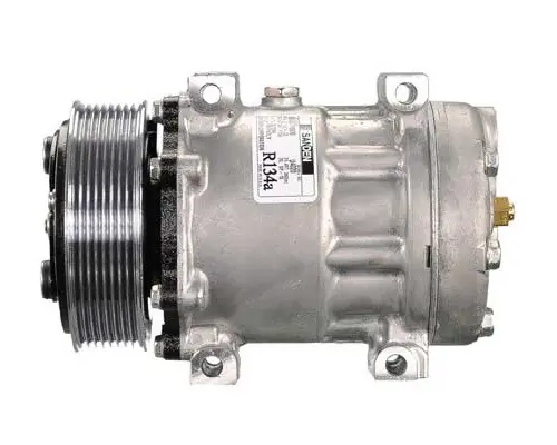 Sanden Compressor Model SD7H15E 12V R134a with 119mm 8Gr Clutch and GH Head - MEI 54020 Crafted
