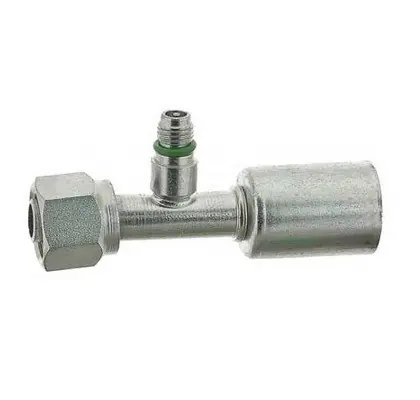 MEI Straight Female O-Ring Fitting with R134a/M10 Switch Port for Goodyear/Parker Standard Hose - No. 8 Fitting/Hose Size - 4440S Today Only
