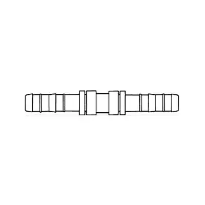 MEI No. 8 Straight Splicer EZ Clip Steel Hose Fitting - 4479EZ Place Order