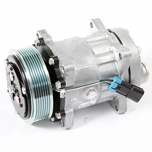 Sanden OEM SD7H15 Compressor 12V R-134a with SJA Head Type and PV7 Clutch Type - 1401347 by Kysor Deal