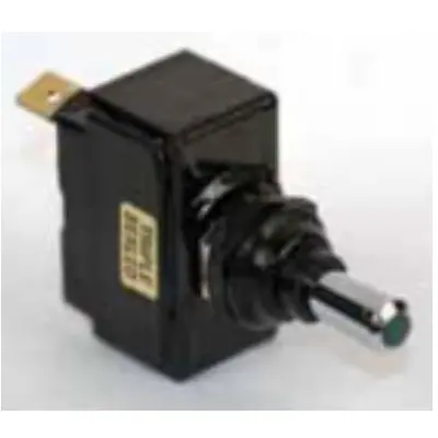 K-Four Triple Sealed Switch 12V 15A Single Pole with Incandescent Lamp Green Tip and Metal Lever - 13-146 Free Delivery