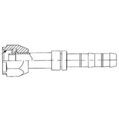 Kysor Aeroquip E-Z Clip 3-9/16 in. Straight Female O-Ring Fitting Short Pilot No. 8 - 2632202 Top Rated