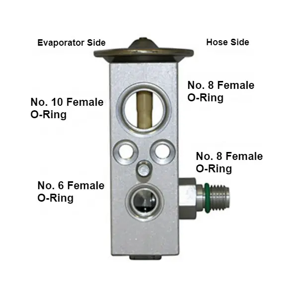 Kysor 2 Ton Block Type Aftermarket Version Expansion Valve with No. 8 Inlet and No. 10 Outlet - 1813016 Reduced Price