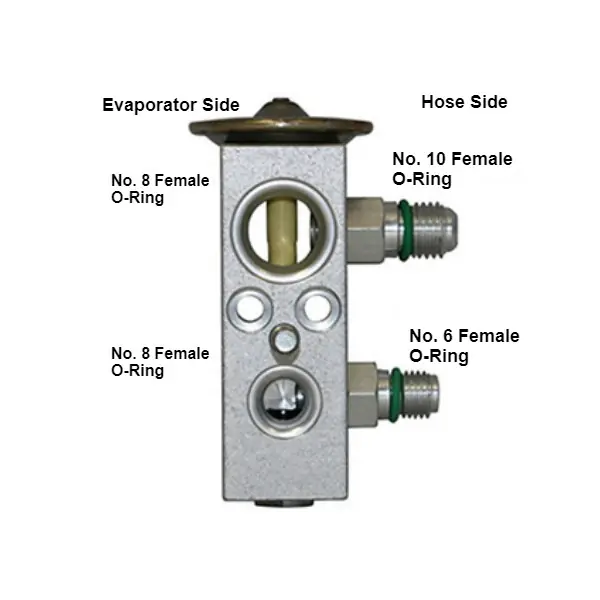 Kysor 2 Ton Block Type Aftermarket Version Expansion Valve with No. 6 Inlet and No. 8 Outlet - 1899044 Low Price