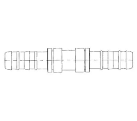 Kysor 4-49/64 in. Aeroquip EZ Clip Straight Splicer Fitting Kit No. 8 - 2630702 Express Delivery