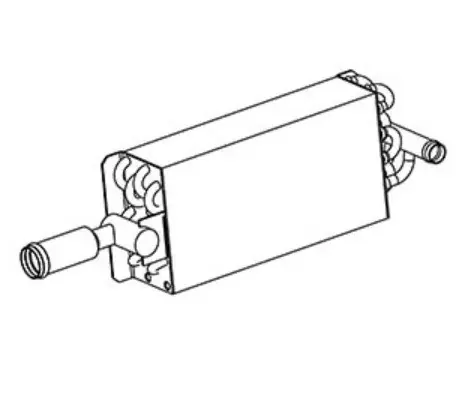 Kysor 5/8 in. O.D. Heater Core 2in. x 4 1/8in. x 8 5/64in. - 1799066 Certified