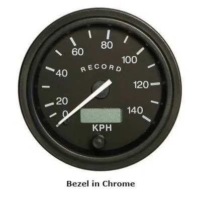 Shop Now Mr. Speedometer 3-3/8 in. Chrome Electric Programmable Speedometer 12V with Digital Odometer and Trip-Odometer - R174-12-C