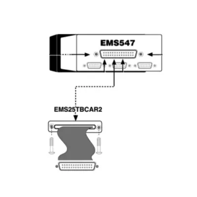 Murphy Ribbon Cable with 1 Male and 1 Female D-Subminiature Connectors for EMS547 - EMS25TBCAR2 Genuine