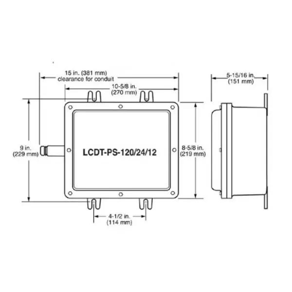 Murphy Less Case LCDT Selectronic Tattletale System Power Supply 120 VAC - LCDT-PS-120-LC Money Back Guarantee