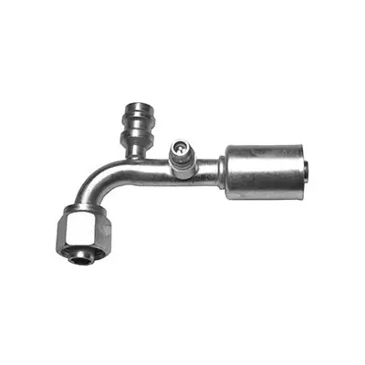 Kysor No. 8 90 Deg. Female O-Ring Fitting with 16mm R134A Port and M10 Switch Port - 2612515 Editor’s Pick