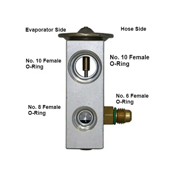 Kysor 2 Ton Block Type Expansion Valve with No. 6 Inlet and No. 8 Outlet - 1899048 Price Drop