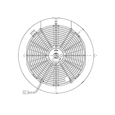 Kysor Axial Fan 350mm Diameter 12V - 1099152 Sale