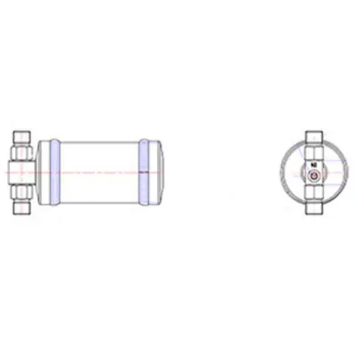 Super Sale Kysor Glass Top Receiver Drier 2-1/2 in. x 6-5/16 in. with 5 Desiccant Level - 1999254