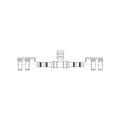 Kysor No. 10 Straight Splicer Fitting with Switch or Service Port and Clamp Assembly - 2660069 Deal