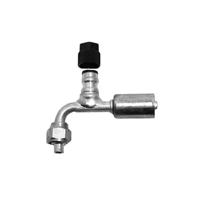 Limited Offer Kysor No. 12 90 Deg. Female O-Ring Fitting with R134A Port - 2612590