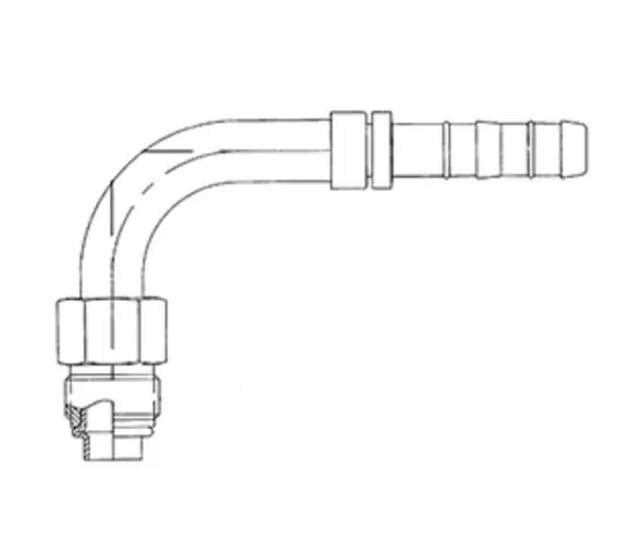 Kysor Aeroquip EZ Clip 90 Degree Elbow Male O-Ring Fitting Short Pilot No. 6 with 5/8 in.-18 Thread - 2631291 Best Price