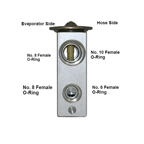 Discount Kysor 1-1/2 Ton Block Type Expansion Valve with No. 6 Inlet and No. 8 Outlet - 1899046