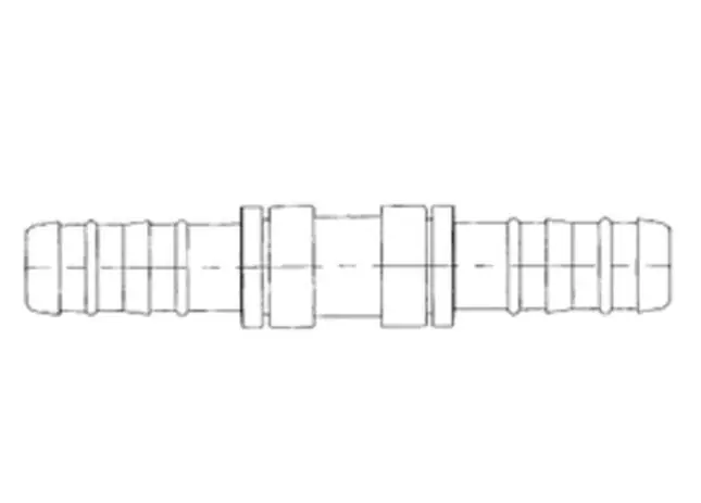 Limited Edition Kysor Aeroquip EZ Clip 5-11/16 in. Straight Splicer Fitting No. 10 - 2630703