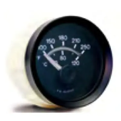 Affordable Murphy 250F Electric Temperature Gage 24V with Semi-Gloss Finish Black Bezel - EG21T-250-24-A