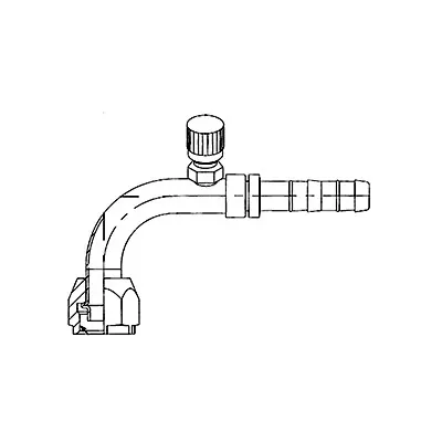 Kysor EZ Clip Straight Female O-Ring Fitting Short Pilot No. 10 with 7/16 in.-20 Thread and Switch Port - 2632493 Today Only