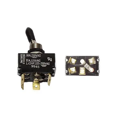 Genuine Kysor Toggle Switch DPDT Type On-Off Function - 2199007