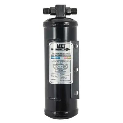 MEI Steel Receiver Drier 3 in. Diameter x 9.75 in. Length with 3/8 in. No. 6 MIO Inlet/Outlet - Top Glass - 7346 Save Now