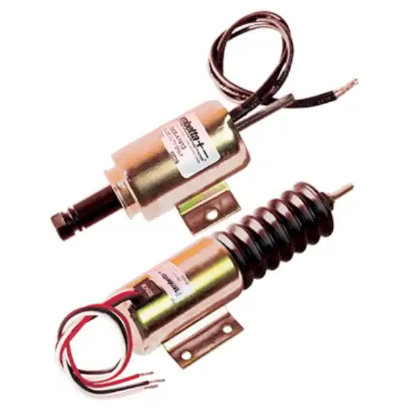 Original Trombetta Q600 Push Industrial Solenoid 12 VDC with Boot and Heavy Spring - Q610-C1V12 by Murphy