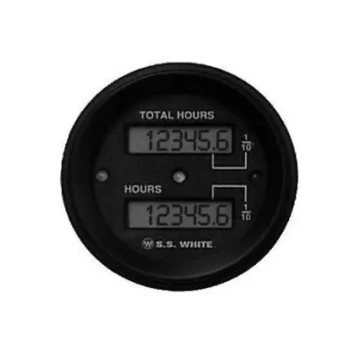 Top Pick Mr. Speedometer Black Digital Hourmeter 12 to 60 VDC with Total Hours - HG300
