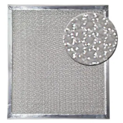 While Supplies Last Kysor Recirculated Air Filter 7 55/64 in. x 8 47/64 in. x 1/4 in. Aluminum Frame with Expanded Aluminum Pad - 3199027