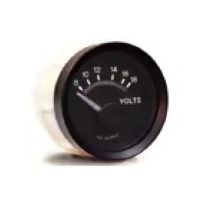 Murphy 16-36V Electric Voltmeter Gage 24V with Semi-Gloss Finish Black Bezel - EG21VM-24-A Latest