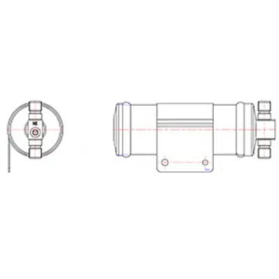 High Quality Kysor Receiver Drier 2-1/2 in. x 8 in. with 4 Desiccant Level - 1999256