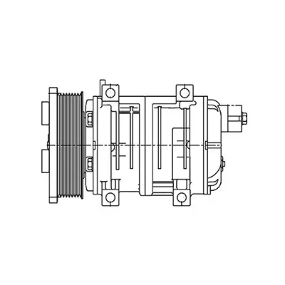 Seltec/Valeo Compressor 12V with 5 in. PV8 Clutch and Rear Pad Fitting - 1403169 by Kysor Free Delivery