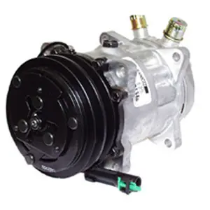 Sanden OEM SD7H15 Compressor 12V R-134a with JD Head Type and A2 Clutch Type - 1401108 by Kysor Budget