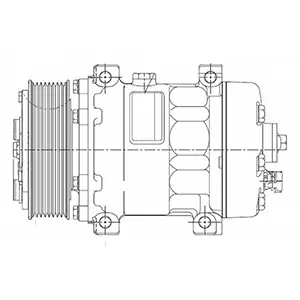 Buy Today Kysor Aftermarket SD7H15HD Compressor 12V with PV8 Clutch - 1410075
