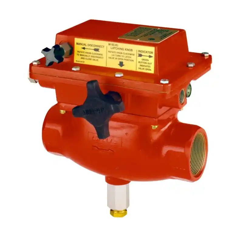 Certified Murphy 1 in. Aluminum Electromechanical Fuel Shutoff Valve 80 PSI with Battery Trip Coil - M2582-B