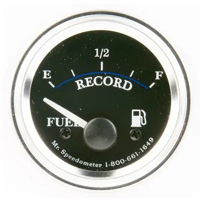 Mr. Speedometer Universal Aftermarket Diamond Chrome Fuel Level Gauge 240-33 Ohms - HG158 Holiday Sale